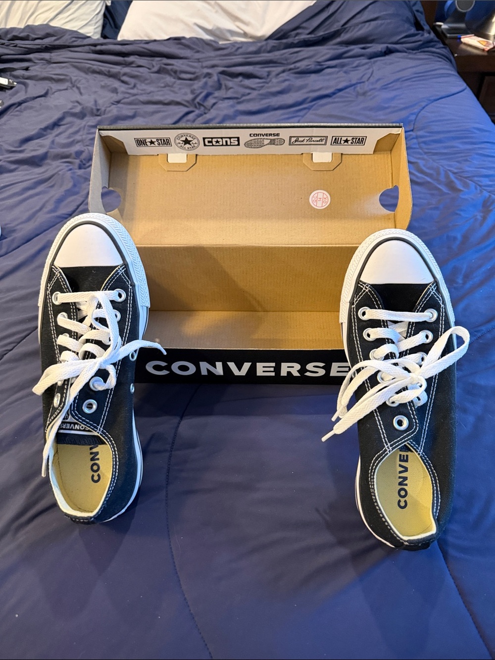 Converse Kids Low Top Sneakers in Black and White